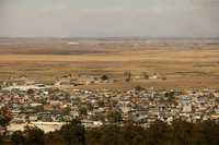 Vista panorámica del poblado de Texcalyacac, que es parte del proyecto para construir una carretera en el Gran Bosque del Agua, desde Fierro del Toro, municipio de Huitzilac, hasta la ciénagas de Lerma, estado de México