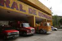 Aspecto de la estación de bomberos voluntarios de la capital de Guanajuato, quienes aseguran que han enfrentado cortes de energía eléctrica, desalojos, impedimentos para usar hidrantes y detención de sus unidades, entre otros obstáculos del gobierno municipal