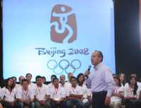 El presidente Felipe Calderón alentó a los competidores que irán a Pekín