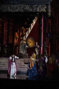 Ensayo de la ópera Turandot en el Palau de las Arts, en Valencia