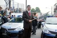 Ayer por la mañana, durante la puesta en marcha de 66 módulos de Protección Ciudadana, el jefe de Gobierno, Marcelo Ebrard, dio el banderazo de salida a unidades que patrullarán la ciudad