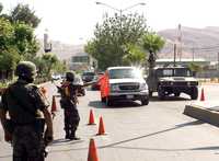 Retén del Ejército en Ciudad Juárez