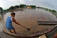 Varias colonias del municipio de Jamapa siguen afectadas por las intensas lluvias que han caído en Veracruz