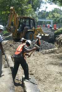 Trabajos en Río Churubusco y Avenida México-Coyoacán