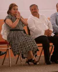 Elba Esther Gordillo Morales y Rafael Ochoa Guzmán, presidenta y secretario general del SNTE, en imagen de archivo