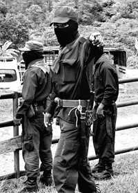 Zapatistas en el caracol de Morelia. Imagen de archivo