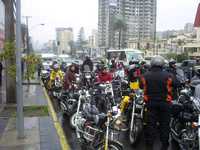 Movilización de motociclistas, en Santiago  tomada de la Internet