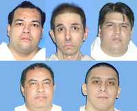 Humberto Leal, César Fierro, Rubén Cárdenas, Roberto Ramos y José Ernesto Medellín, condenados a muerte en Texas