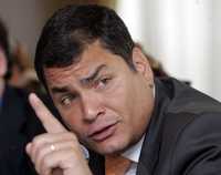 El presidente ecuatoriano Rafael Correa, en imagen de archivo durante una conferencia de prensa realizada el 17 de abril de este año en Quito