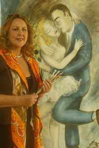 La alarmante situación del sida en México y el mundo llevó a la pintora y compositora, Cristina Rubalcava (en la imagen), a crear el Corrido del condonazo 
