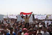 Multitudinaria protesta en Hawija contra la intención de entregar la rica provincia petrolífera de Kirkuk a la región autónoma del Kurdistán