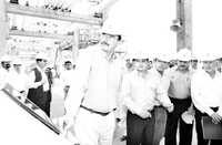 Vicente Fox durante la inauguración en marzo de 2004 del complejo procesador de gas Burgos