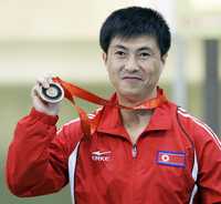 Kim Jong-Su, cuando ganó el bronce en tiro con pistola de aire 10 m