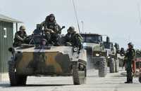 Tanques rusos abandonaron ayer la base militar ocupada en Senaki, al oeste de Georgia, durante el conflicto en el Cáucaso