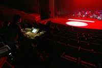 Ensayo de la obra Il cielo sulla terra, en la sala Manuel M. Ponce del Centro Cultural Universitario, en Ciudad Universitaria