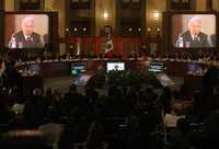 Durante la intervención de Alejandro Martí en el Consejo Nacional de Seguridad Pública