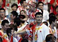 El basquetbolista Yao Ming fue uno de los símbolos de Pekín 2008, aunque no obtuvo medalla