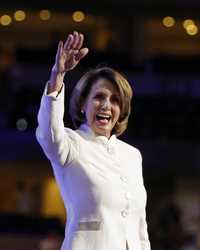Nancy Pelosi, líder de la Cámara de Representantes, aseguró ayer en la convención que Barack Obama terminará con la guerra en Irak
