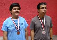 Rodrigo Santiago Nieves y Enrique Lira Vargas, estudiantes del Instituto Politécnico Nacional ganadores en la 20 Olimpiada Internacional de Informática