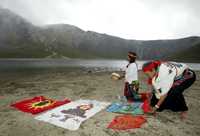 Ceremonia náhuatl-otomí en la laguna de la Luna del Nevado de Toluca