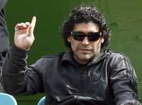 Diego Armando Maradona se encuentra en Cancún para el cotejo que se disputará este sábado