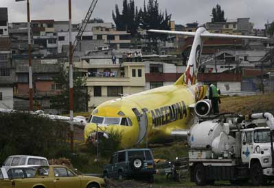 Despista aeronave en Ecuador Despista aeronave en Ecuador