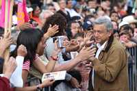 Andrés Manuel López Obrador, el pasado miércoles en el Hemiciclo a Juárez