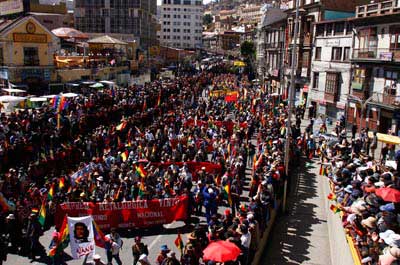 En enero, el referendo constitucional en Bolivia