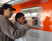 Alan Coton y Jorge Adrián Espíndola (Nesio, por Nemesio), durante el rodaje