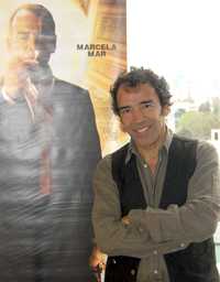 Damián Alcázar durante la presentación del filme
