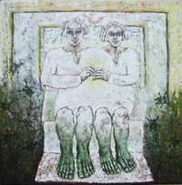 El imperio siamés, obra de Marisa Lara y Arturo Guerrero, figura en el conjunto que el binomio artístico muestra en la capital húngara