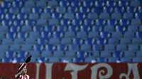 Pese a jugar en un vacío estadio Vicente Calderón, Maxi Rodríguez festejó el gol que le hizo al PSV