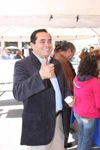Eugenio Govea Arcos y Alejandro Zapata Perogordo, ganador de las elecciones internas del Partido Acción Nacional en San Luis Potosí