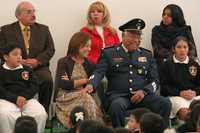 Los secretarios Josefina Vázquez Mota y Guillermo Galván encabezaron en el Campo Militar número uno la ceremonia en que se dio inicio a las labores para dar mantenimiento a colegios