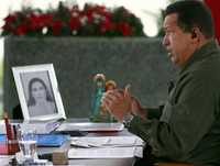 El gobernante de Venezuela, Hugo Chávez, durante la transmisión de su programa semanal Aló, Presidente!, ordenó la expropiación de un predio donde se construye un centro comercial en Caracas y propuso que al inmueble se le dé un uso social