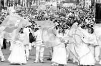 En imagen de archivo, Marcha de Gloria, organizada por iglesias cristianas evangélicas