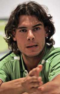 El tenista español Rafael Nadal, durante una conferencia de prensa con motivo del torneo de Abu Dhabi