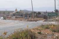 Entrada del municipio de Mazapil, Zacatecas, clasificado por la Secretaría de Desarrollo Social entre los más pobres del país