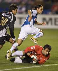 Andrés Chitiva, uno de los flamantes refuerzos del América, anotó el único gol ante Atlas en el Interliga