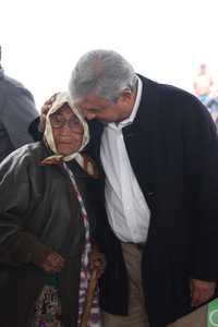 Andrés Manuel López Obrador, durante un momento de su gira por municipios chihuahuenses