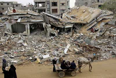 Aflora la devastación en la franja de Gaza