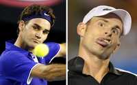La seriedad de Roger Federer y la desesperación de Andy Roddick. El suizo va por la final del torneo australiano
