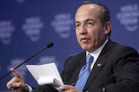 Intervención de Felipe Calderón en el Foro Económico Mundial, el viernes en Davos, Suiza