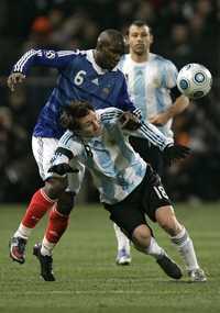 Lionel Messi marcó uno de los dos goles con que ganó la albiceleste
