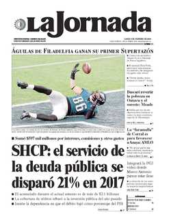 Portada de 2018/02/05. Seleccione para ir a esta edición.