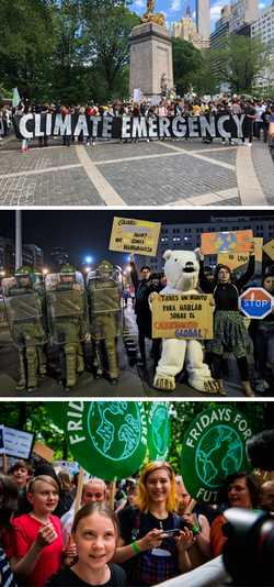 Estudiantes en mil 600 ciudades se manifiestan contra cambio climático