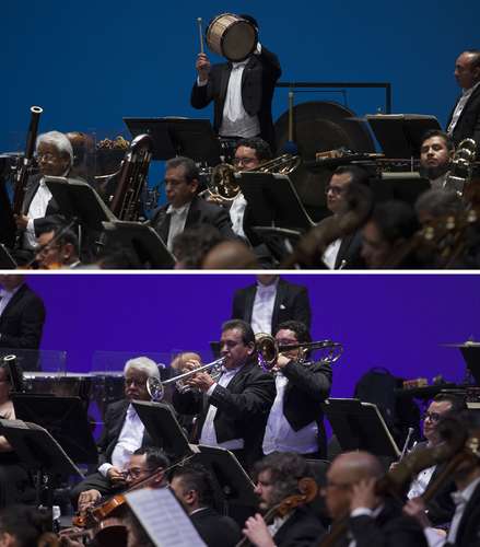¡Viva León-Portilla!, grita un violinista de la Orquesta Sinfónica Nacional 