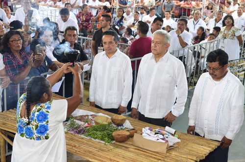 Si consulta indígena rechaza el Tren Maya, se cancelará: AMLO