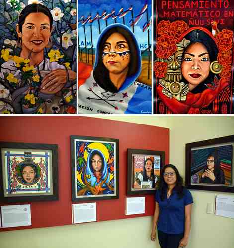 Pintora mixteca visibiliza a creadoras indígenas que dan vida a 68 lenguas originarias en el país 