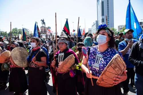 
<br>Protestas indígenas en aniversario de la llegada de Colón a América